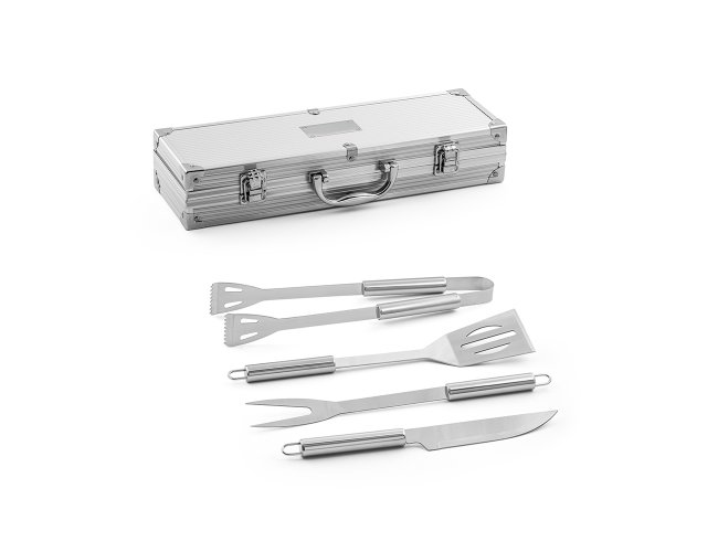 Kit Churrasco inox 4 peas