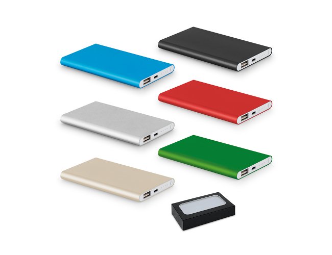 Power Bank Slim em Aluminio