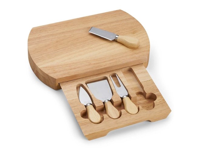 Kit Queijo 4 Peças em Estojo Kraft