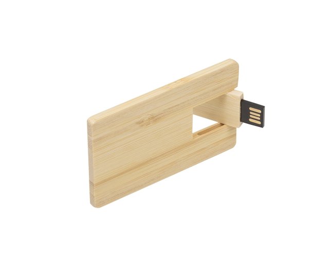 Pen Drive Carto em Bambu