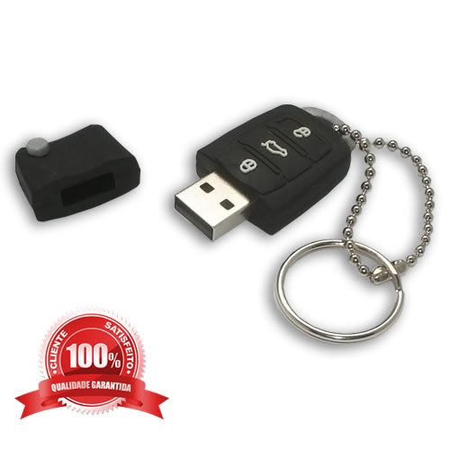 Pen Drive Emborrachado em formato de Chave Personalizado